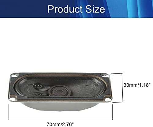 Alto -falante magnético de Aicosineg DIY 5W 8 ohm 70 x 30mm Loudspeaker de reposição de forma de retângulo 1pcs