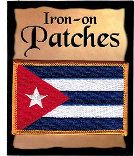 Cuba Iron-on Bordered Patch