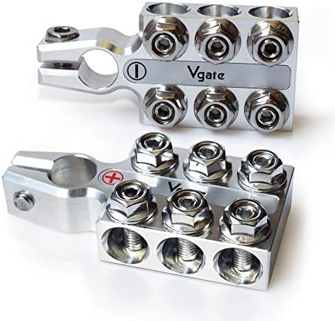 VGATE CEAD ACOLHO BATERIA ACIDADE BATERIA, 8AWG até 4/0 AWG GAIGE, conectores de 12 vias, positivos e negativos para SAE/DIN/EN