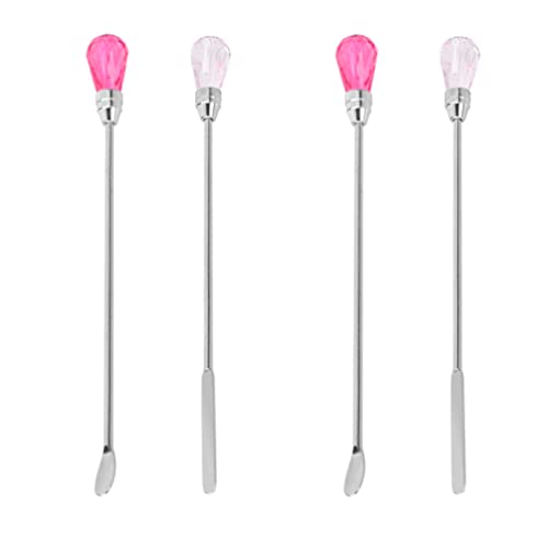 Liquidificador de café Froção de vedação Becks de cera Selagem Mistura de cera Hastes de agitação, 4pcs Cristal Cera Spirrs Stick Spoons