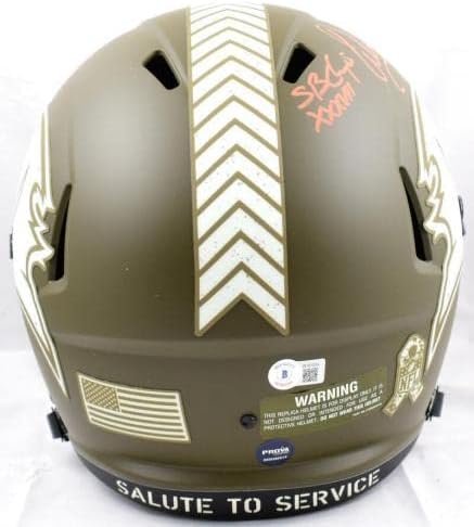 Warren Sapp assinou Buccaneers f/s para o capacete de velocidade de serviço com 2 INSC.- baw - Capacetes NFL autografados